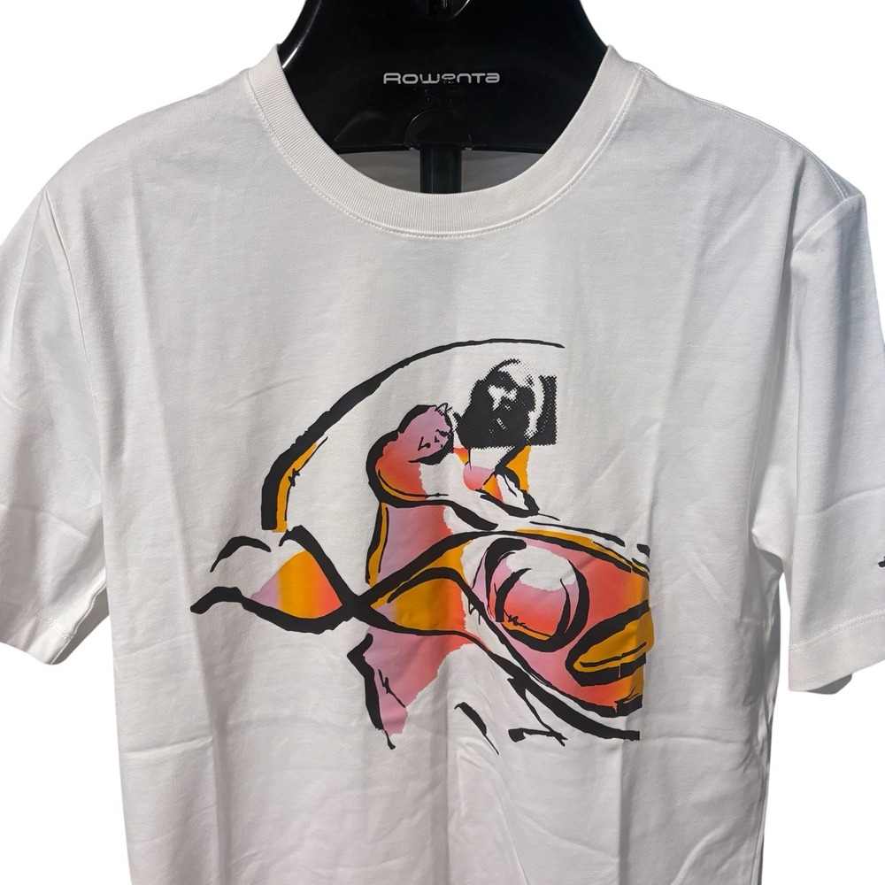 SAMPLE NIKE AIR JORDAN FLIGHT MVP GRAPHIC SUMMER FLOW T SHIRT DX9569-100 Sz S